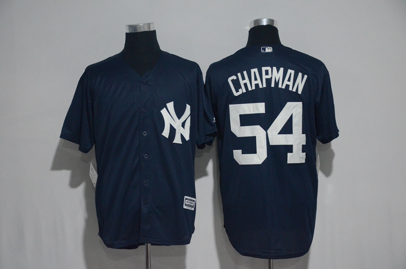 2017 MLB New York Yankees #54 Chapman Blue Jerseys->new york yankees->MLB Jersey